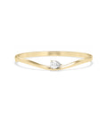 Wave Solitaire Diamond Bangle